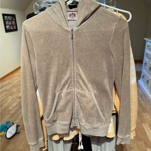 Juicy Couture Beige Zip-Up Jacket